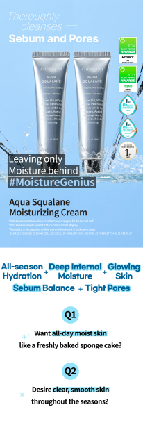 S.NATURE - Aqua Squalane Moisturizing Cream - Crema Viso Idratante