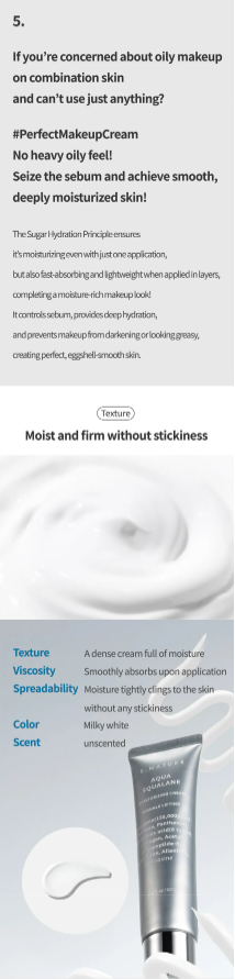 S.NATURE - Aqua Squalane Moisturizing Cream - Crema Viso Idratante