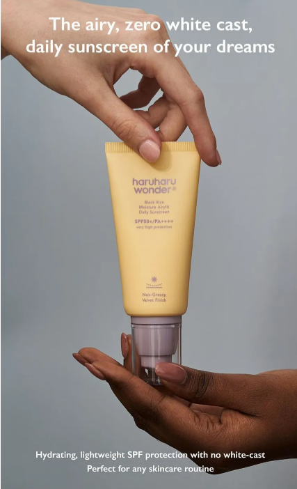 haruharu wonder - Black Rice Moisture Airyfit Sunscreen - Protezione Solare Delicata