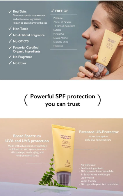 haruharu wonder - Black Rice Moisture Airyfit Sunscreen - Protezione Solare Delicata