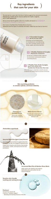 haruharu wonder - Black Rice Probiotics Barrier Essence - Essenza Viso Barriera al Riso Nero