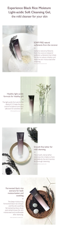 haruharu wonder - Black Rice Moisture 5.5 Soft Cleansing Gel - Gel Detergente Viso Delicato al Riso Nero