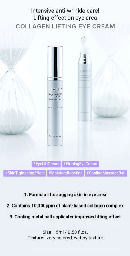 TIRTIR - Collagen Lifting Eye Cream - Crema Contorno Occhi Liftante