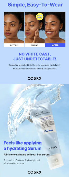 COSRX - Protezione Solare Invisibile Ultra Leggera