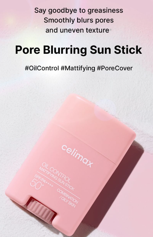 celimax - Oil Control Mattifying Sun Stick - Stick Solare Seboregolatore