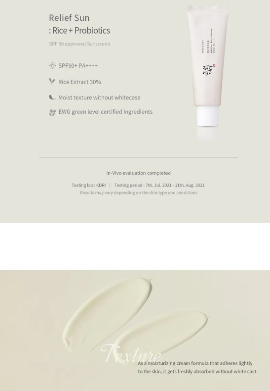 Beauty of Joseon - Relief Sun - Protezione Solare