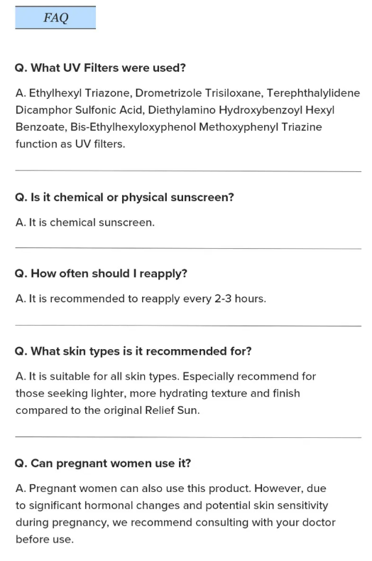 Beauty of Joseon - Relief Sun Aqua-fresh - Protezione Solare Idratante