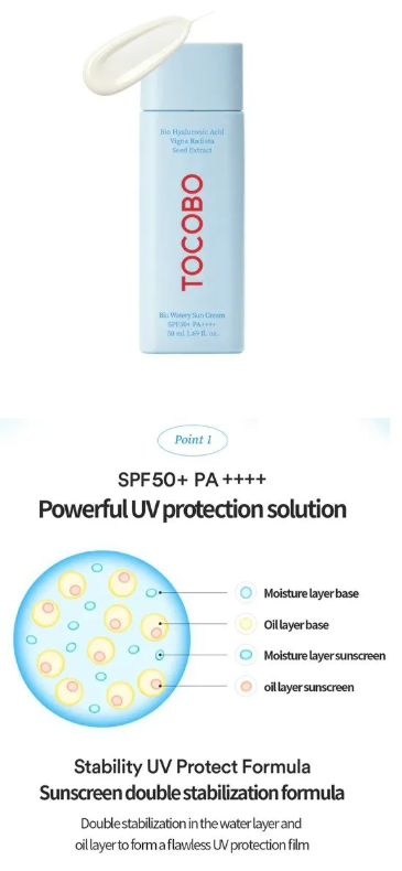 TOCOBO - Bio Watery Sun Cream - Crema Solare Leggera