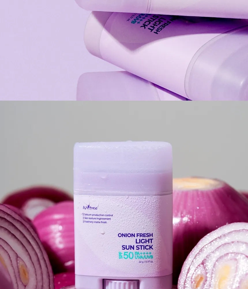 Isntree - Onion Fresh Light Sun Stick - Stick Solare Anti-Imperfezioni Lenitivo