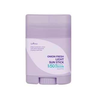 Isntree - Onion Fresh Light Sun Stick - Stick Solare Anti-Imperfezioni Lenitivo